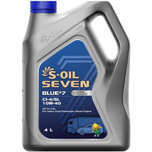 S-Oil Масло Моторное S-Oil Blue #7 10w-40 Ci-4/Sl Синтетическое 4 Л