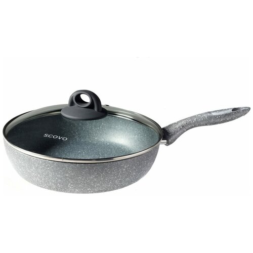 Сотейник с крышкой "Scovo Stone Pan", 24 см