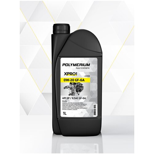 Моторное масло POLYMERIUM XPRO1 0W20 GF-6A SN синтетическое, 1 литр