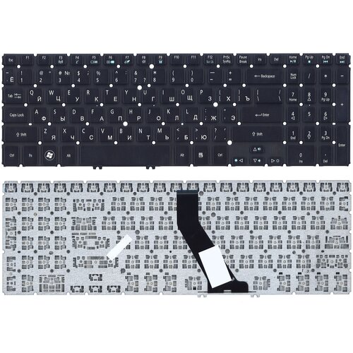 Клавиатура для ноутбука Acer Aspire V5, M5-581T черная с подсветкой клавиатура acer aspire v5 531 v5 551 v5 571 v5 573 v7 581 черная