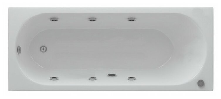 Акриловая ванна Aquatek Оберон 160х70 см OBR160-0000039, белый - фото №6