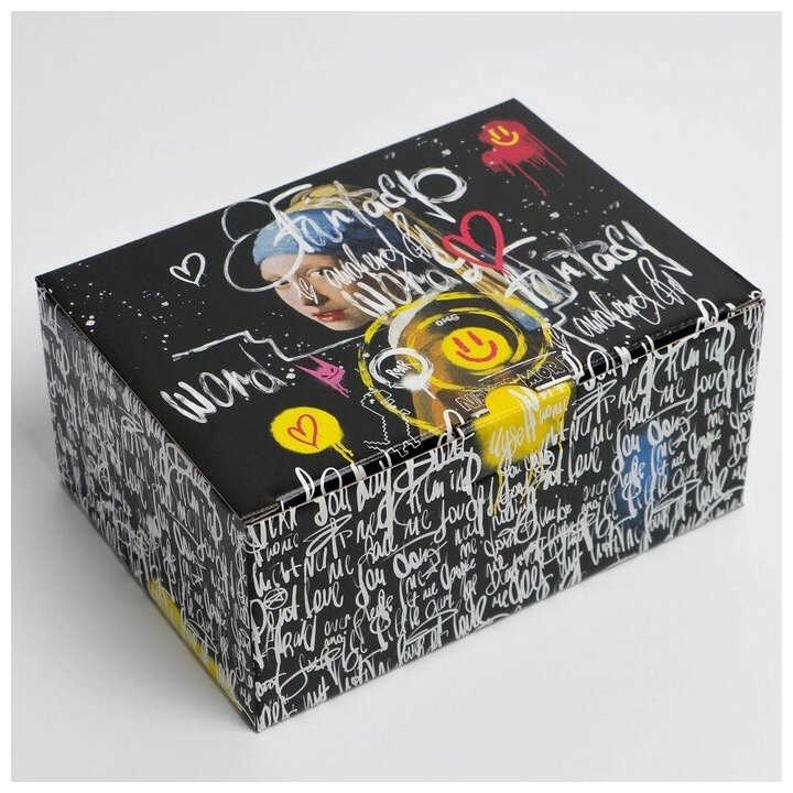 Дарите Счастье Коробка‒пенал, упаковка подарочная, «Искусство», 22 х 15 х 10 см