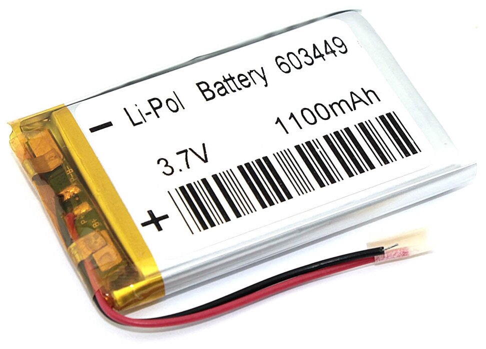 Аккумулятор Li-Pol (батарея) 6*34*49мм 2pin 3.7V/1100mAh