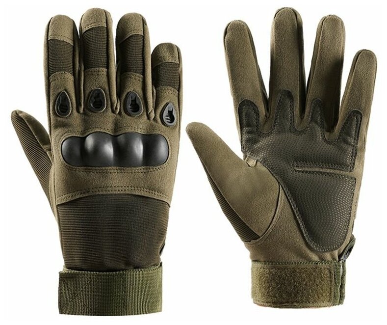 Перчатки тактические для страйкбола мото и велоспорта Army Tactical Gloves зеленые