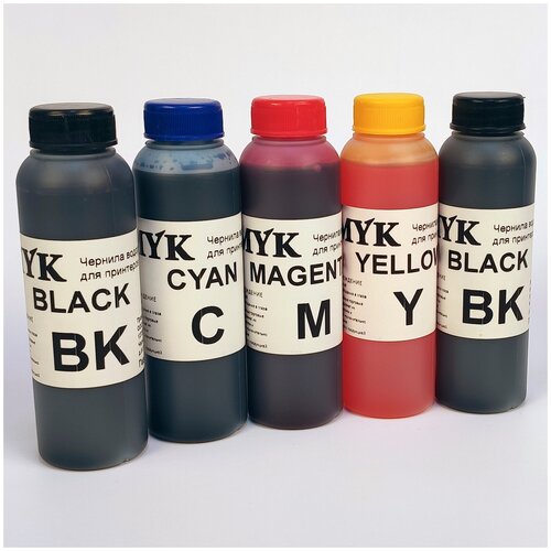CMYK CAN100 100гр. 5 штук - чернила (краска) для картриджей Canon PIXMA: PGI-450, CLI-451
