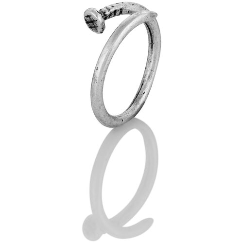 Кольцо L'attrice di base, серебряный дизайнерское кольцо с зеленым универсального размера с эффектом состаривания