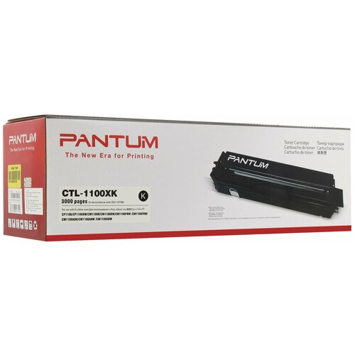 Картридж лазерный PANTUM (CTL-1100XK) CP1100/CM1100, черный, оригинальный, ресурс 3000 страниц В комплекте: 1шт. картридж для лазерного принтера pantum ctl 1100xk