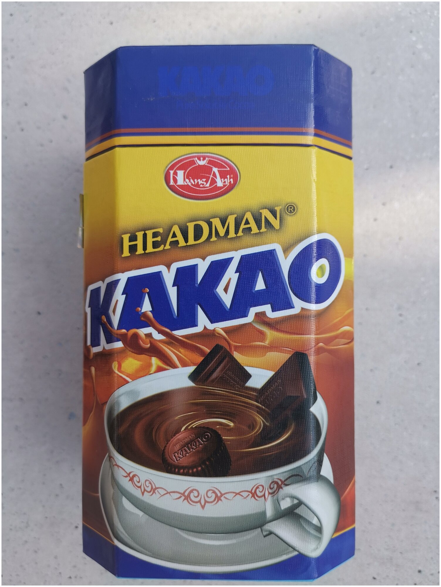 Вьетнамский быстрорастворимый какао HEADMAN c шоколадным вкусом в подарочной коробке, 500 г - фотография № 1