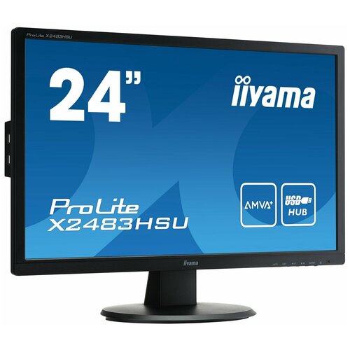Монитор Iiyama 24 ProLite XU2494HSU-B1 1920x1080 VA 75Гц 3ms VGA HDMI DisplayPort 2180100₽