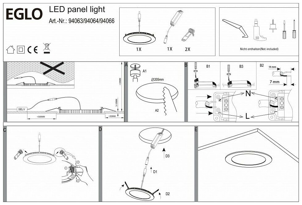 Светильник EGLO Fueva 1 94063, LED, 16.5 Вт, 3000, теплый белый, цвет арматуры: белый, цвет плафона: белый - фотография № 2