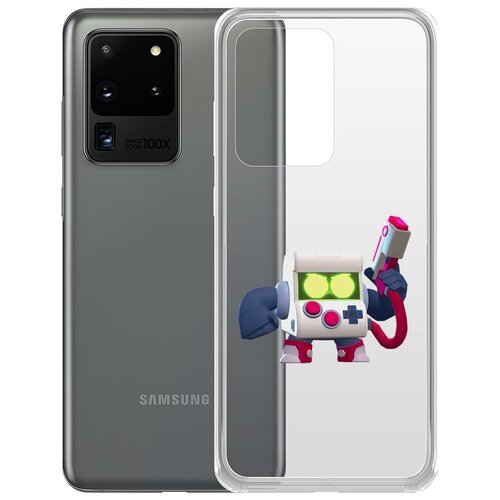фото Чехол-накладка clear case brawl stars-8-бит классический для samsung galaxy s20 ultra (g988) krutoff group