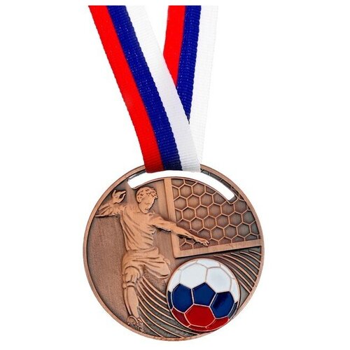 Командор Медаль тематическая «Футбол», бронза, d=5 см