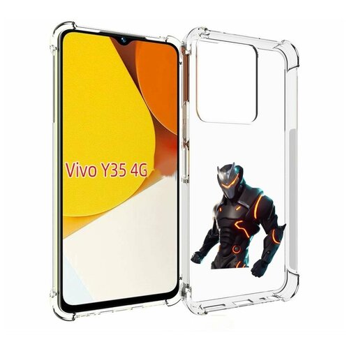 Чехол MyPads fortnite-1 для Vivo Y35 4G 2022 / Vivo Y22 задняя-панель-накладка-бампер