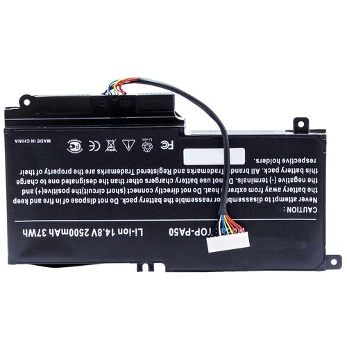 Аккумулятор для ноутбука Toshiba Satellite L45, L50, P50, P55, S50 Series (14.4V, 2500mAh, 37Wh). PN: PA5107U-1BRS, CS-TOL550NB 14 4v 43wh pa5107u battery for toshiba satellite l45 l45d l50 s55 p55 l55 l55t p50 p50 a pa5107u 1brs