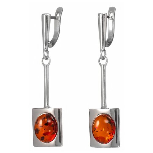 Серьги Amberprofi, серебро, 925 проба, янтарь amberholl изящные серьги из серебра и натурального балтийского янтаря коньячного цвета вербена