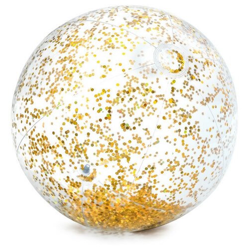 фото Мяч надувной intex "прозрачный блеск" 71см 58070