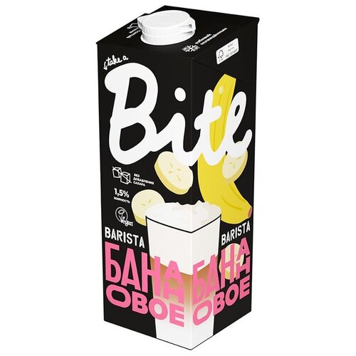 Овсяный напиток Bite Barista банановое 1.5%, 1 л