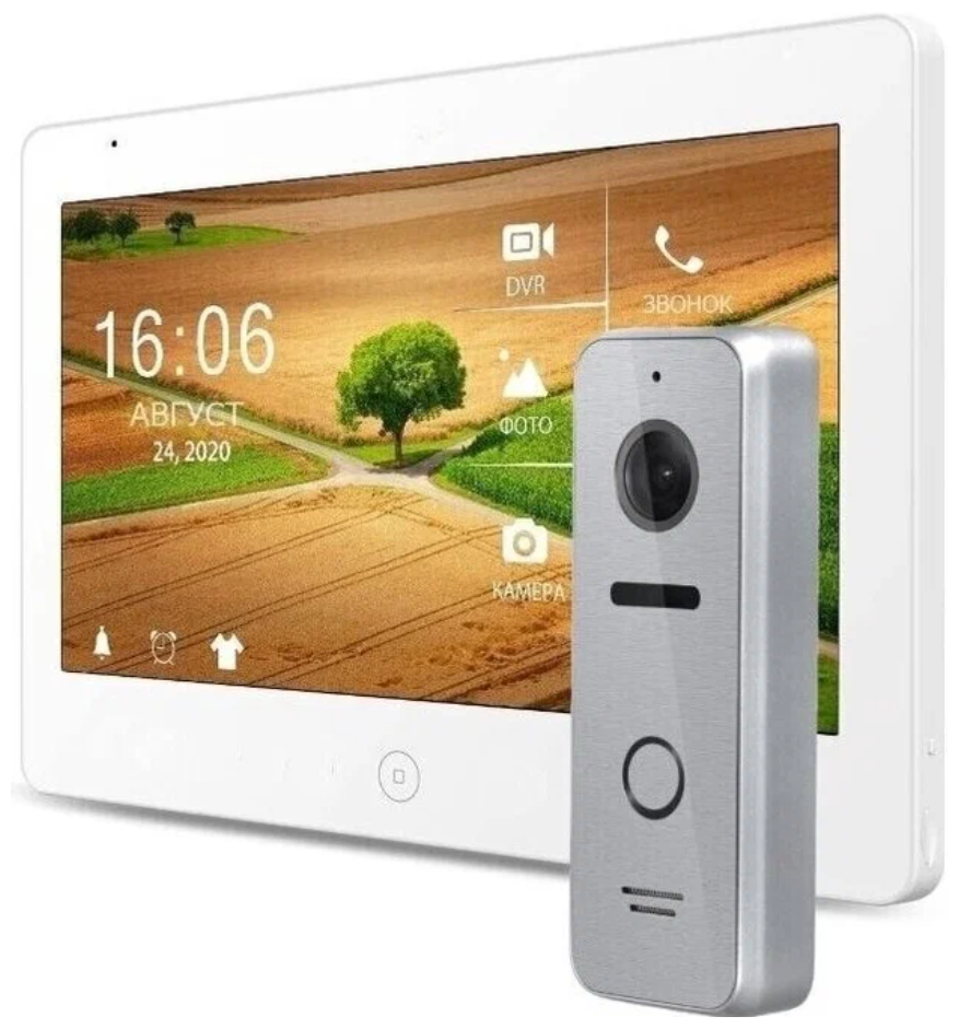 Комплект домофона JVS GRANT HD WIFI WHITE цвет панели: серебро — купить ...