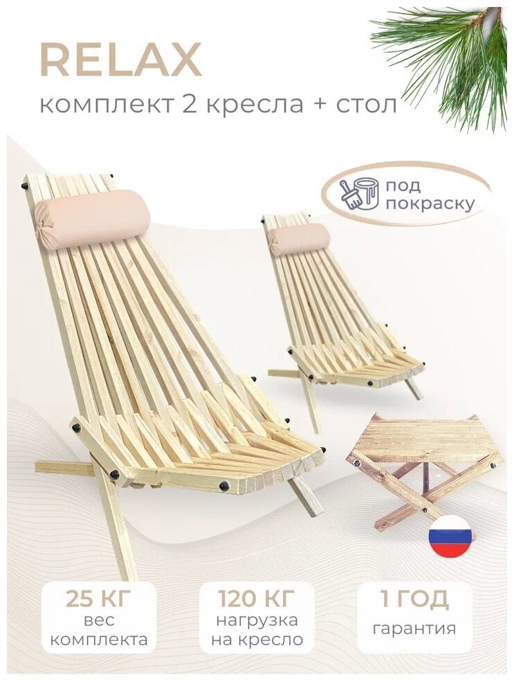 Кресло садовое для сада и дачи OrigaMebel Relax эбен - фотография № 1