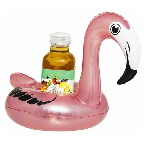 фото Плавающий надувной держатель для напитков фламинго 22х22 см, bestway