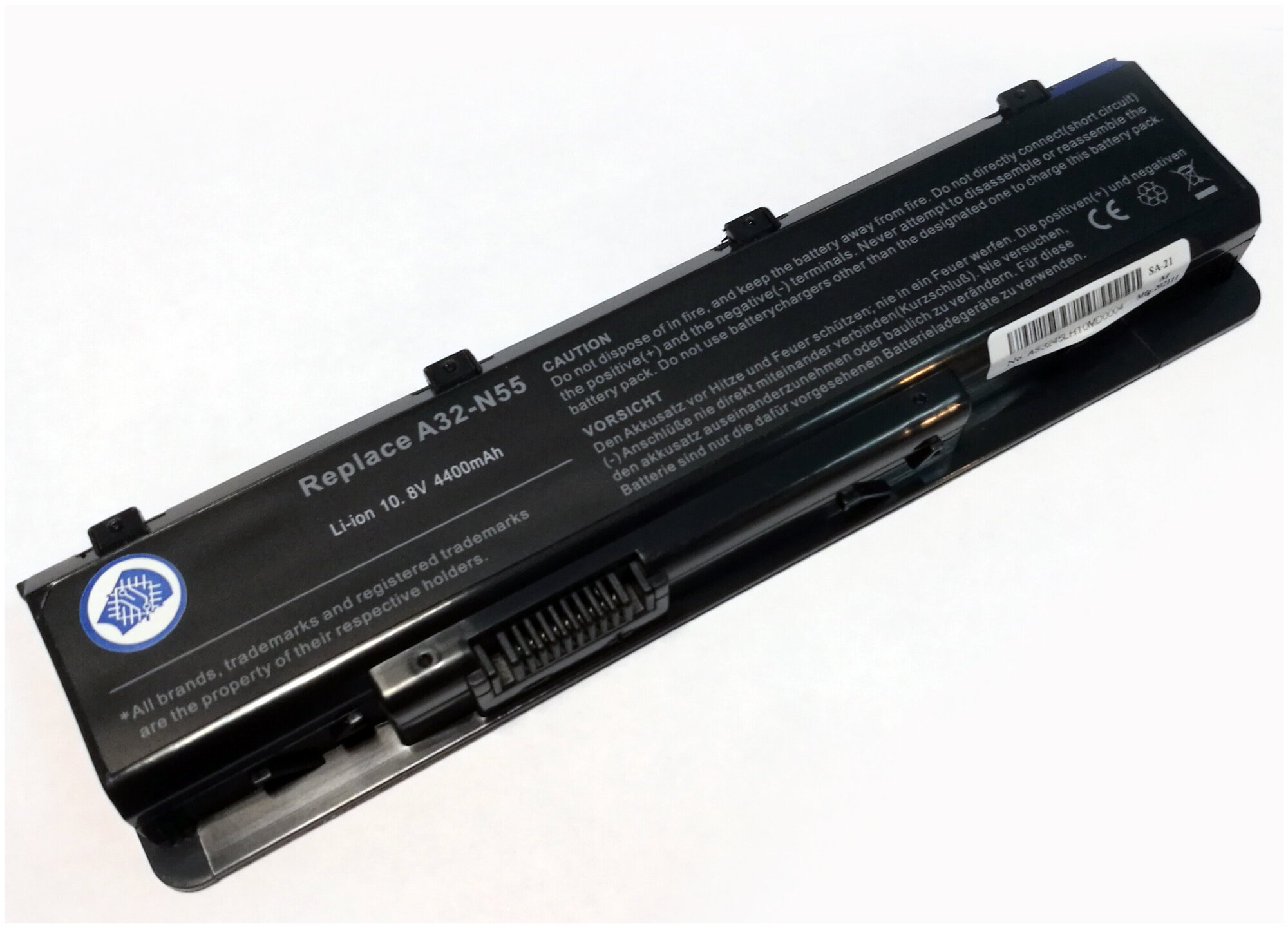 Аккумулятор A32-N55 Asus N45 N45VM N46VM N55 N75 N55SF 10.8V 4400mAh