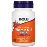 Vitamin D-3 2000 IU (Витамин Д-3 50 мкг) 120 капс (Now Foods)