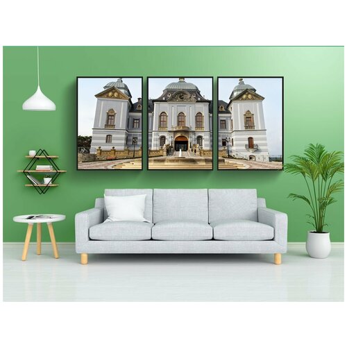 фото Набор модулных постеров для интерьера "галицкий замок, галицкий, лученец" 60x90 см. в тубусе, без рамки lotsprints