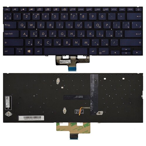 Клавиатура для ноутбука 0KN1-5Z1UA13 для Asus синяя 3800₽