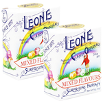 Сахарные конфеты / освежающие пастилки Leone микс вкусов (2 упаковки по 30 г), Италия - изображение