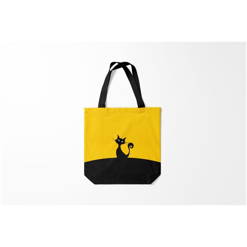 фото Сумка-шоппер / 40х40 см / звери / коты и кошки гордый кот. burnettie