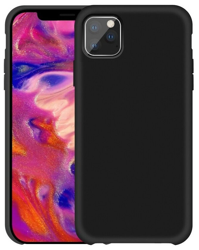 Силиконовая накладка без логотипа (Silicone Case) для Apple iPhone 11 Pro черный