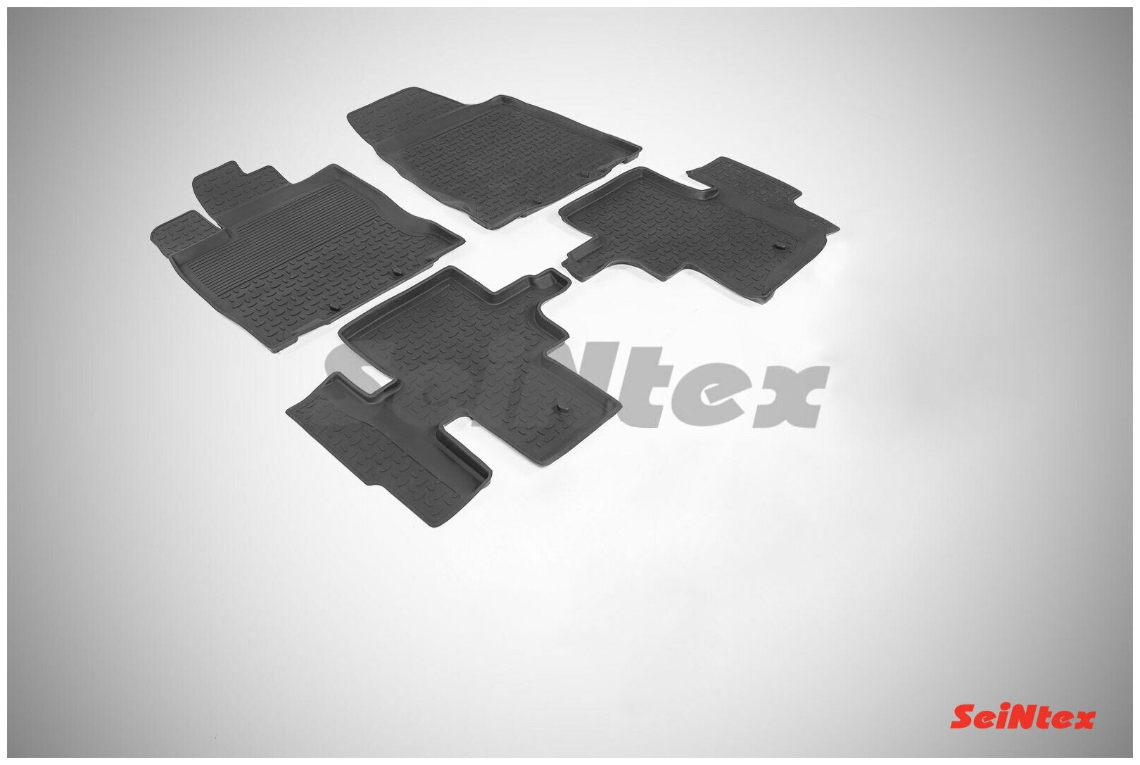 Резиновые коврики с высоким бортиком для Nissan Pathfinder IV 2014- / Ниссан Патфайндер с 2014 года