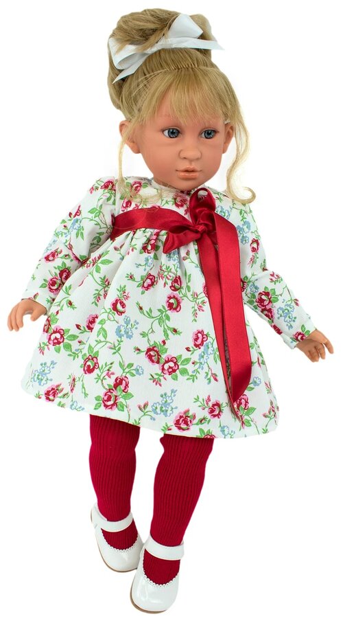 Кукла Lamagik Эбрил в платье с красным поясом, 60 см, P6005 многоцветный