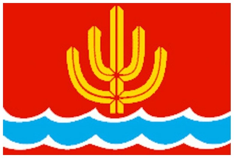 Флаг Куртамышского района. Размер 135x90 см.