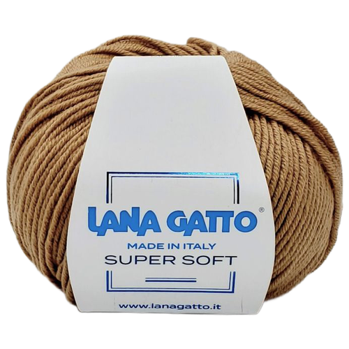 Пряжа Lana Gatto Super Soft, 100 % мериносовая шерсть, 50 г, 125 м, 1 шт., 14202 125 м