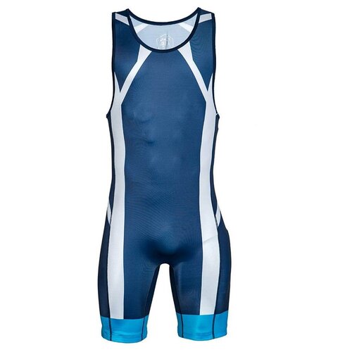 Трико борцовское мужское ASICS 157516 0050 WRESTLING SINGLET , размер 3XL, синий