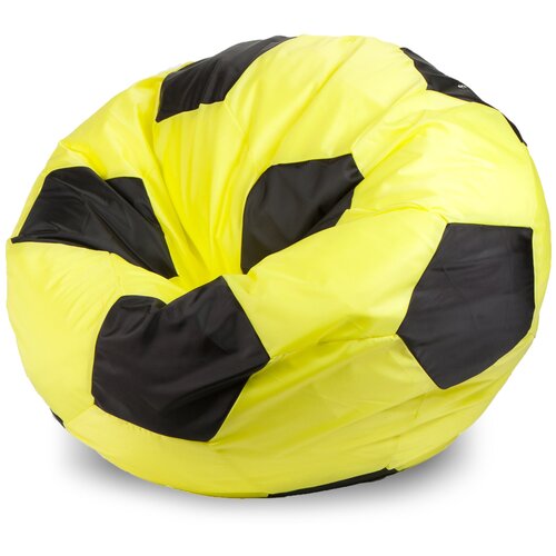 фото Мир пуффов кресло-мешок «мяч» желто-черный l