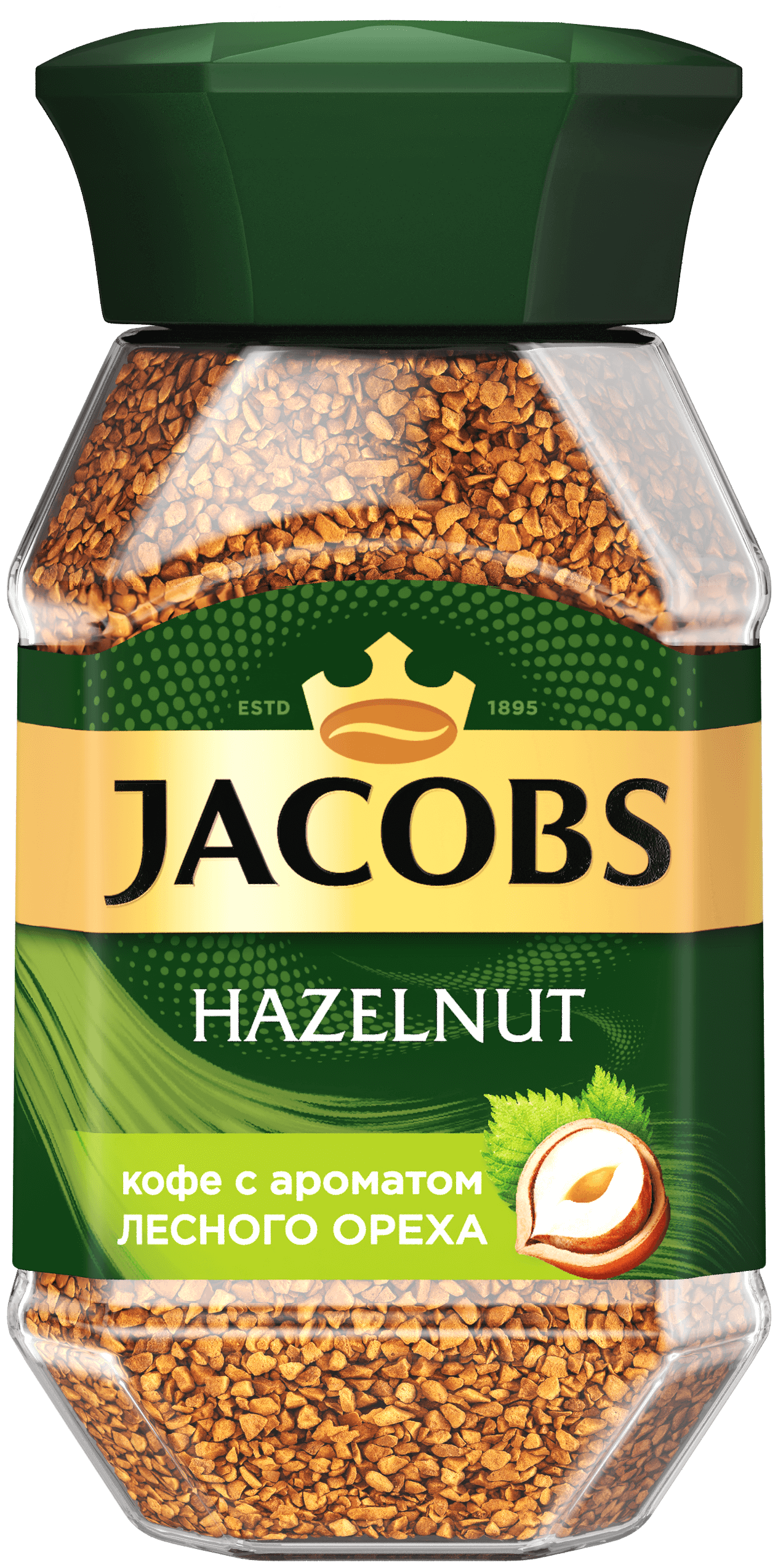 Кофе растворимый Jacobs Hazelnut с лесным орехом 95г - фото №1