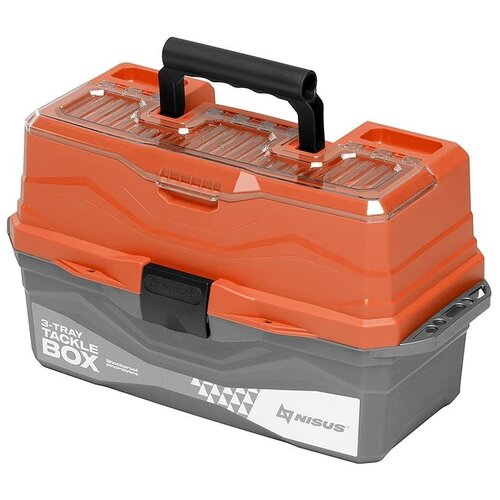 фото Ящик для снастей tackle box трехполочный оранжевый (n- tb-3- o) nisus