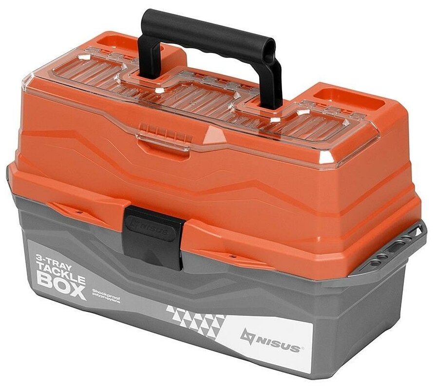Ящик для снастей Tackle Box трехполочный оранжевый (N-TB-3-O) NISUS