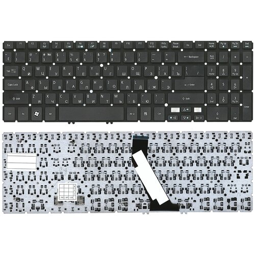 Клавиатура для ноутбука Acer Aspire V5, V5-531, M5-581T черная french backlit keyboard for acer aspire v5 v5 531 v5 531g v5 551 v5 551g v5 571g v5 571p v5 571pg v5 531p fr layout