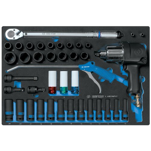 Набор пневмоинструмента 12 с принадлежностями ложемент 41 предмет KING TONY 9-44803AMPV01 5125000₽