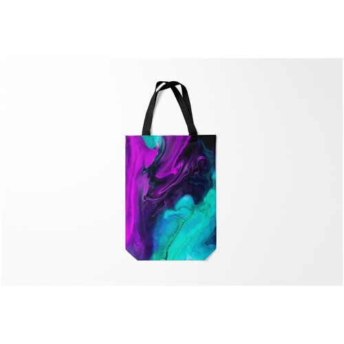 фото Сумка-шоппер / 31х42 см / неоновые принты / разные neon waves burnettie