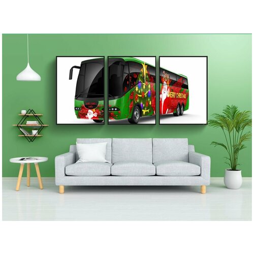 фото Набор модулных постеров для интерьера "адвент, рождество, рождественское время" 60x90 см. в тубусе, без рамки lotsprints