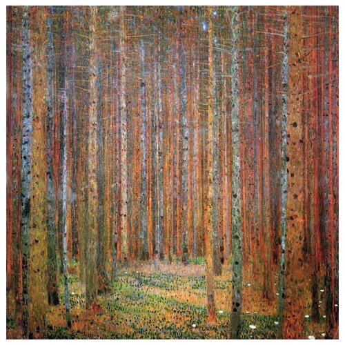 Репродукция на холсте Сосновый лес (Tannen wald) Климт Густав 40см. x 40см.