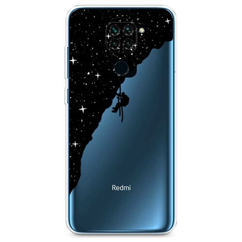 фото Силиконовый чехол "скалолаз в космосе" на xiaomi redmi note 9 / сяоми редми нот 9 case place