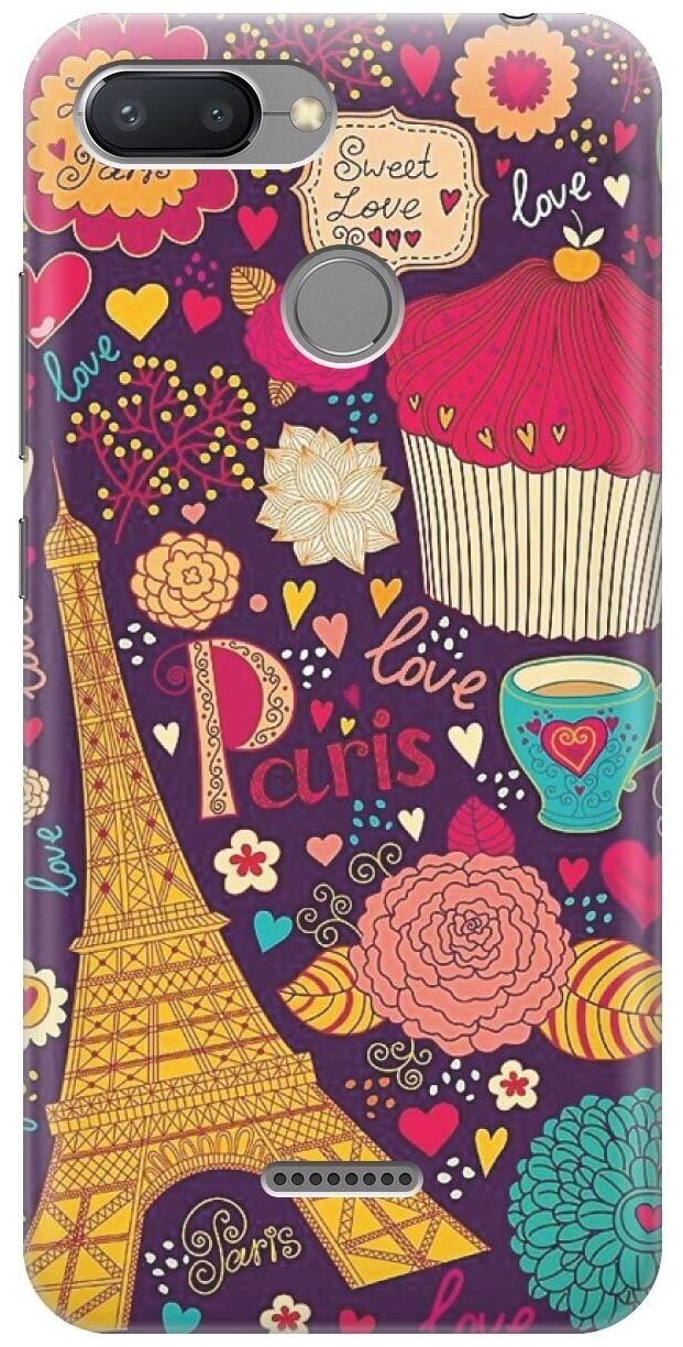RE: PAЧехол - накладка ArtColor для Xiaomi Redmi 6 с принтом "Love in Paris"