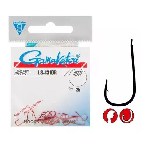 Крючок Gamakatsu Hook LS-1310R (Red) №20