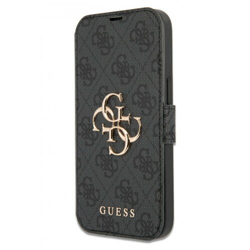 фото Чехол-книжка cg mobile guess pu 4g big metal logo booktype для iphone 13 pro max, цвет серый (gubkp13x4gmggr)