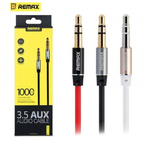 Кабель AUX 1m REMAX аудио кабель remax 3 5 aux audio cable rl l200 2 метра красный